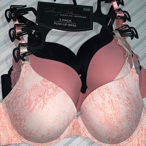 3 Pack Push Up Bras